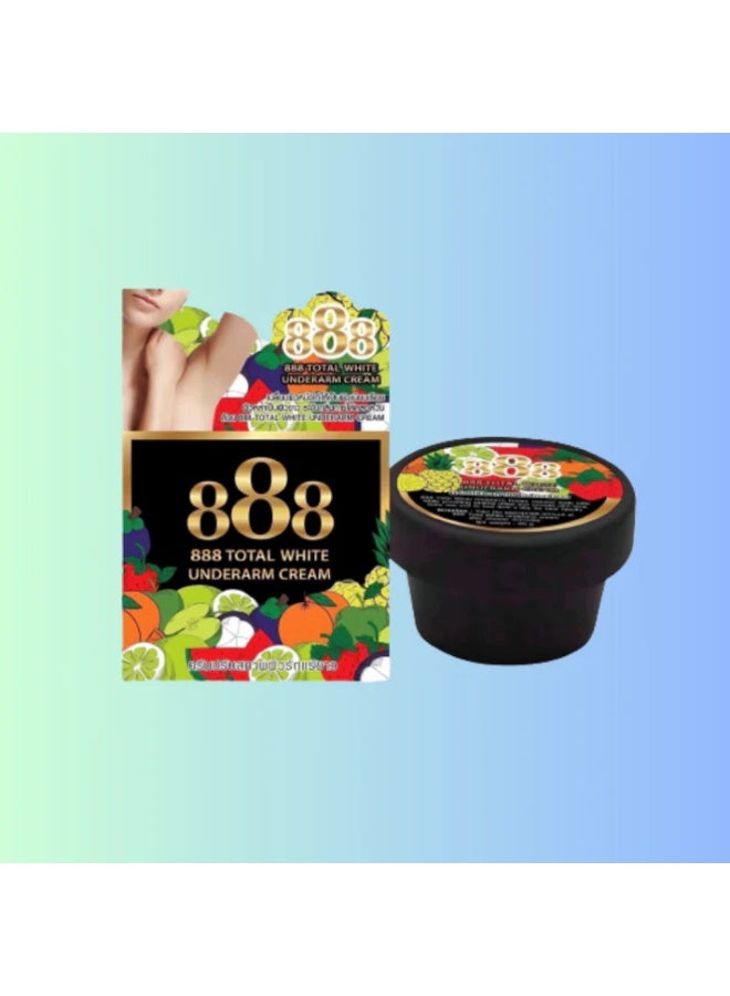 888 توتال وايت كريم تفتيح الإبط (أسود وذهبي) 35 غرام - Image 1